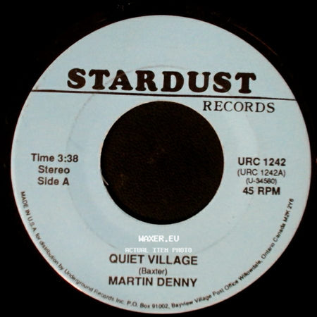 Martin Denny / Cozy Cole - Quiet Village / Topsy Part 2 side A