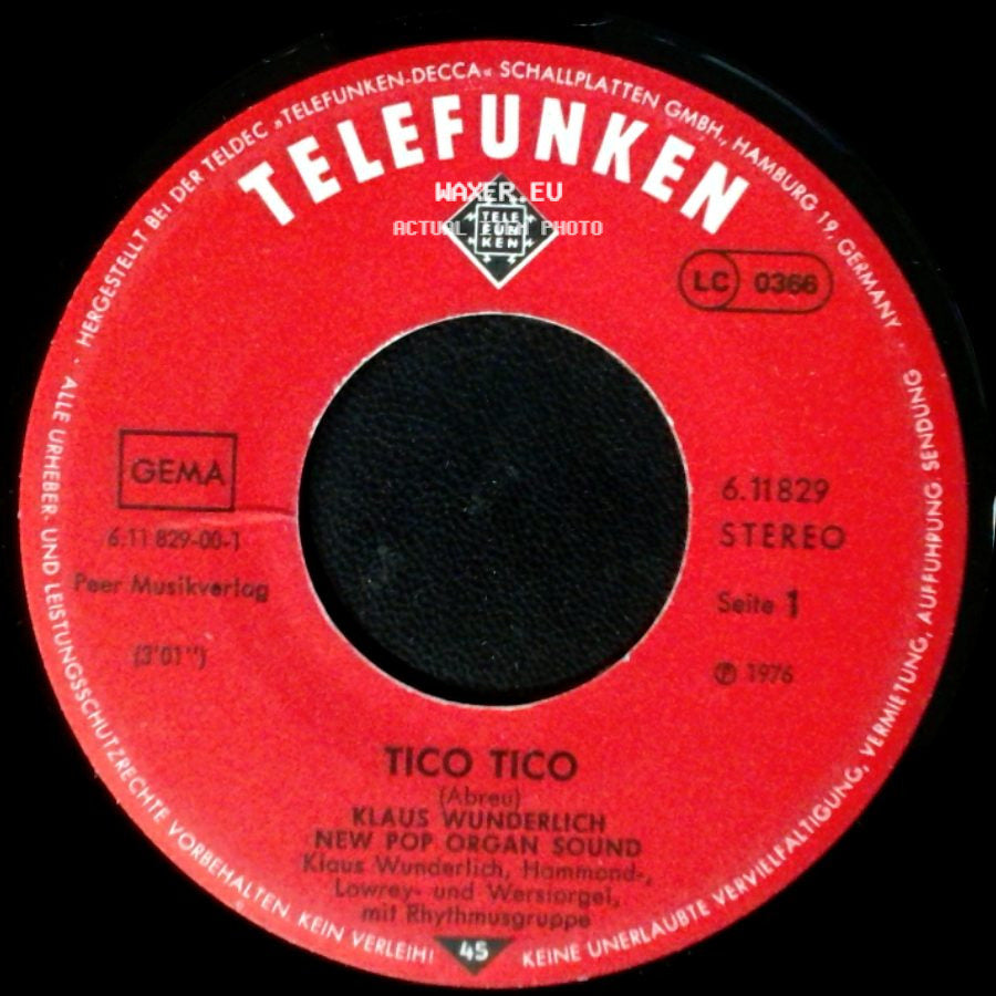 Klaus Wunderlich - Tico Tico / Mas Palomas side A