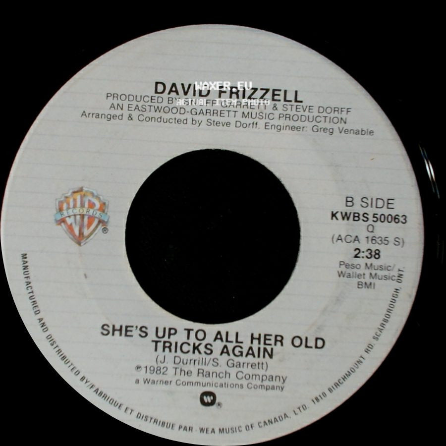 David Frizzell - I'm Gonna Hire A Wino To Decorate Our Home / She's Up To All Her Old Tricks Again side B
