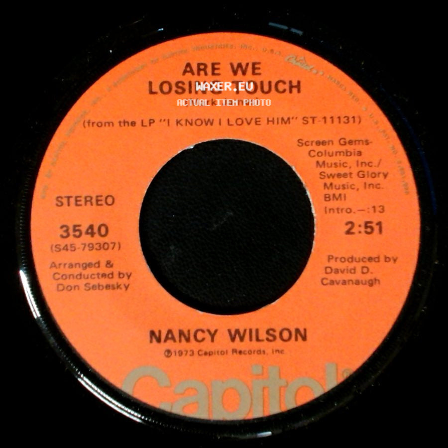 Nancy Wilson - Are We Losing Touch / We Can Make It Baby side A