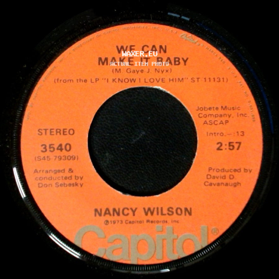 Nancy Wilson - We Can Make It Baby / Are We Losing Touch side A