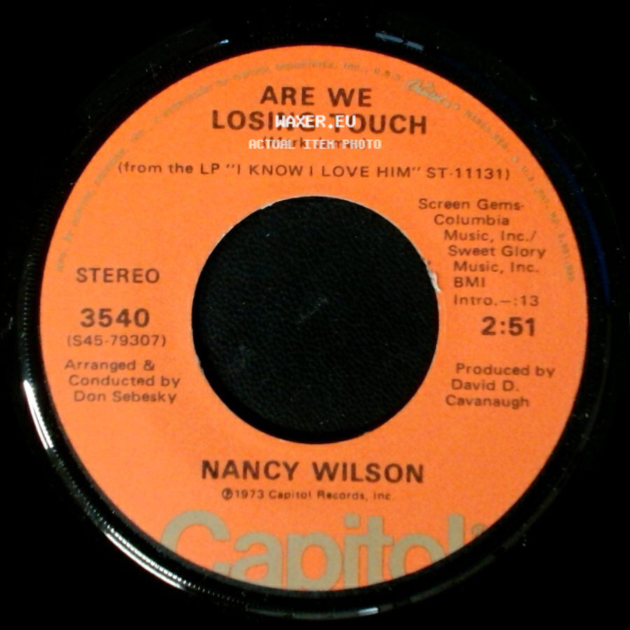 Nancy Wilson - We Can Make It Baby / Are We Losing Touch side B