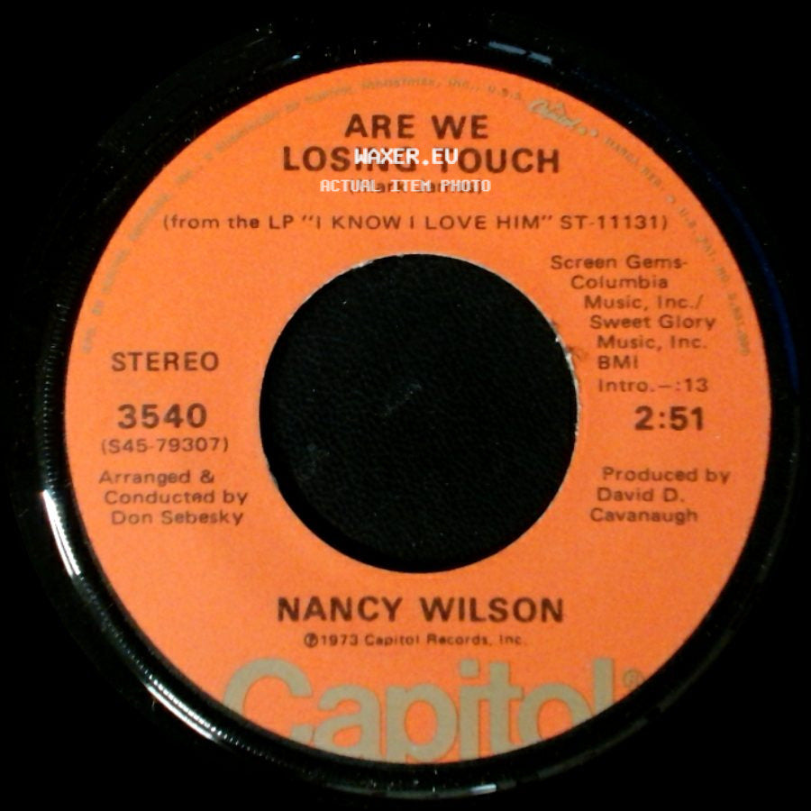Nancy Wilson - Are We Losing Touch / We Can Make It Baby side A