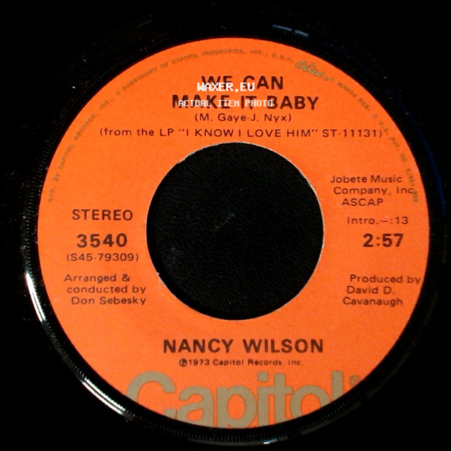 Nancy Wilson - Are We Losing Touch / We Can Make It Baby side B