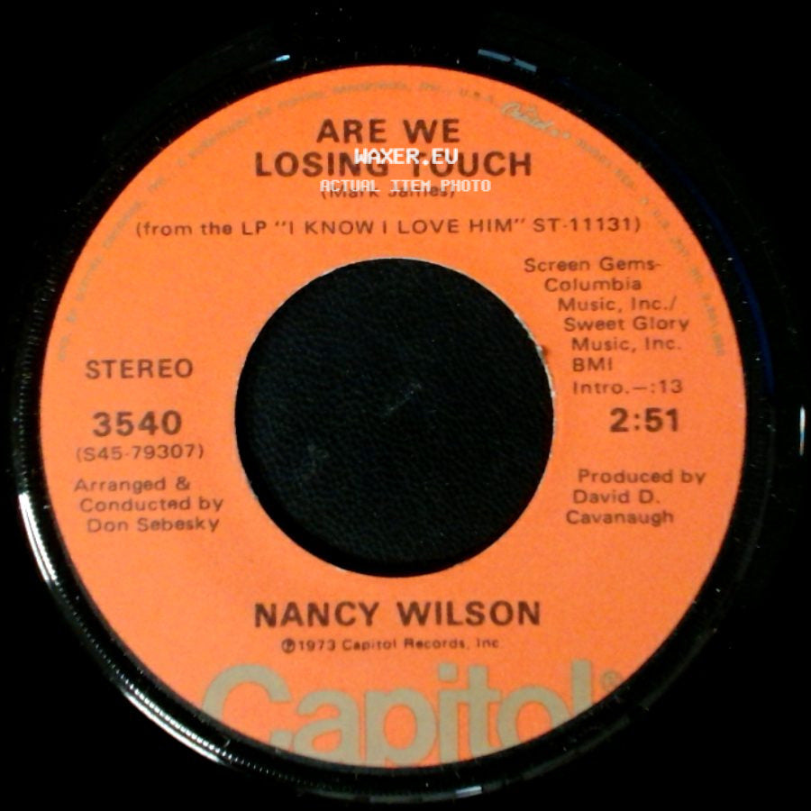 Nancy Wilson - Are We Losing Touch / We Can Make It Baby side A