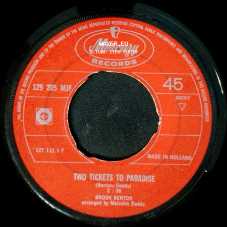 Brook Benton - Two Tickets To Paradise / Don't Hate Me side A