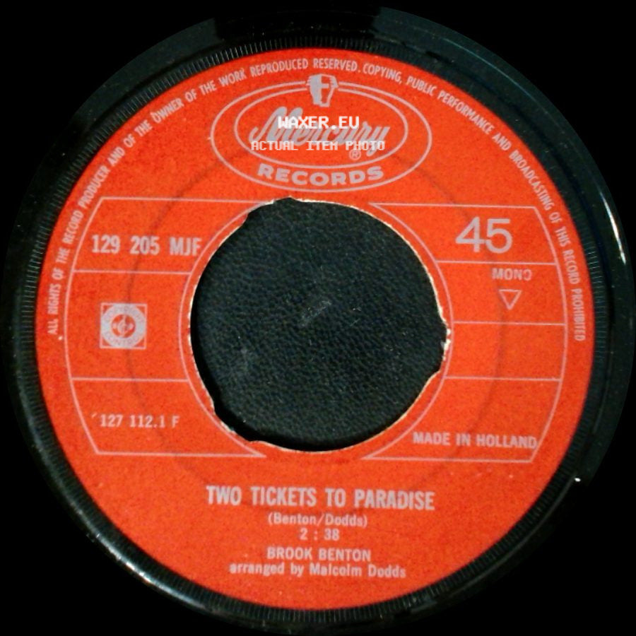 Brook Benton - Two Tickets To Paradise / Don't Hate Me side A