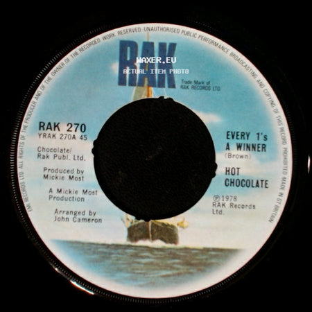Hot Chocolate - Power Of Love / Every 1's A Winner side B