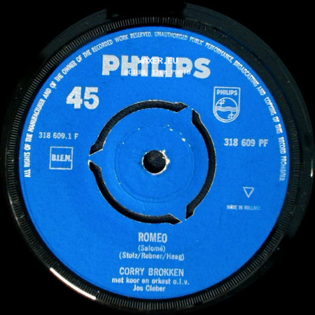 Corry Brokken / Corrie Brokken - Zeven Liedjes Zal Ik Zingen / Romeo side B