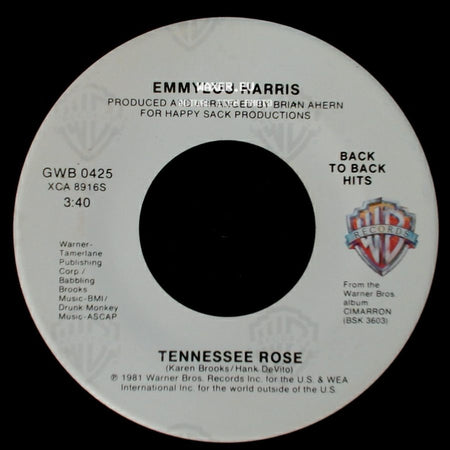 Emmylou Harris - Mister Sandman (New Mix) / Tennessee Rose side B