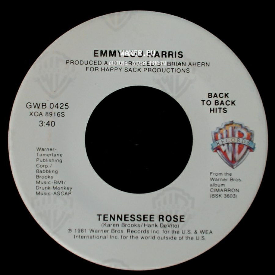 Emmylou Harris - Mister Sandman (New Mix) / Tennessee Rose side B