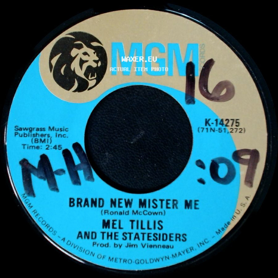 Mel Tillis And The Statesiders - Brand New Mister Me / Brand New Wrapper side A