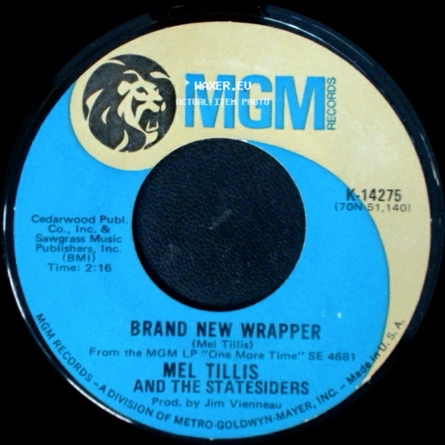 Mel Tillis And The Statesiders - Brand New Mister Me / Brand New Wrapper side B