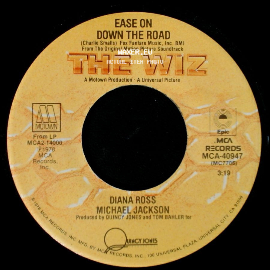 Diana Ross Michael Jackson / Quincy Jones - Ease On Down The Road / Poppy Girls side A