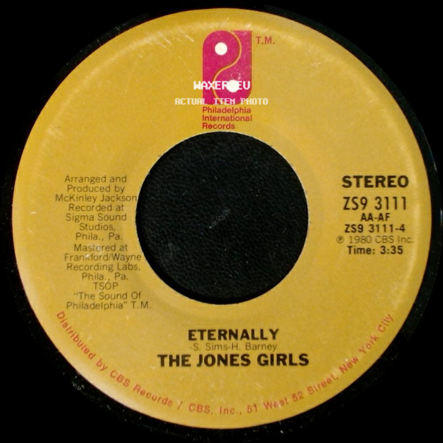 The Jones Girls - Dance Turned Into A Romance / Eternally side B