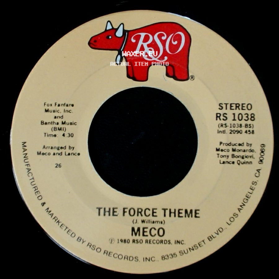 Meco - The Force Theme / Empire Strikes Back (Medley) Darth Vader/Yoda's Theme side A