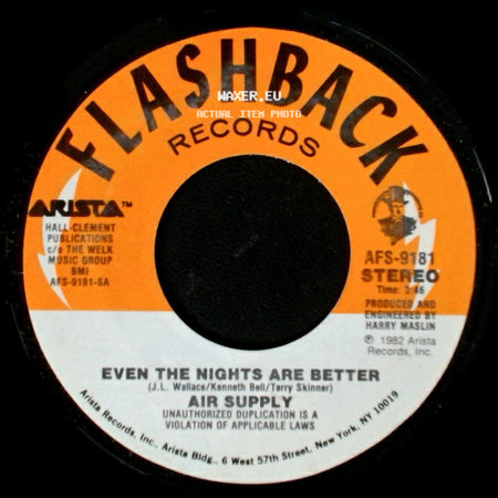 Air Supply - Even The Nights Are Better / One Step Closer side A