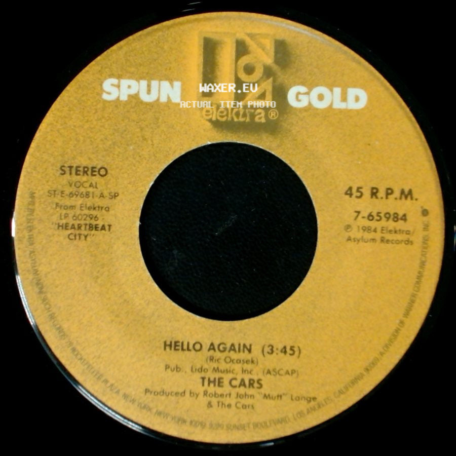 The Cars - Hello Again / Drive side A