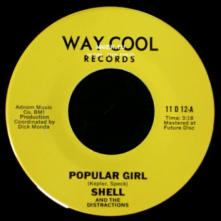 Shell / Shell And The Distractions - Girl Popular / Popular Girl side B