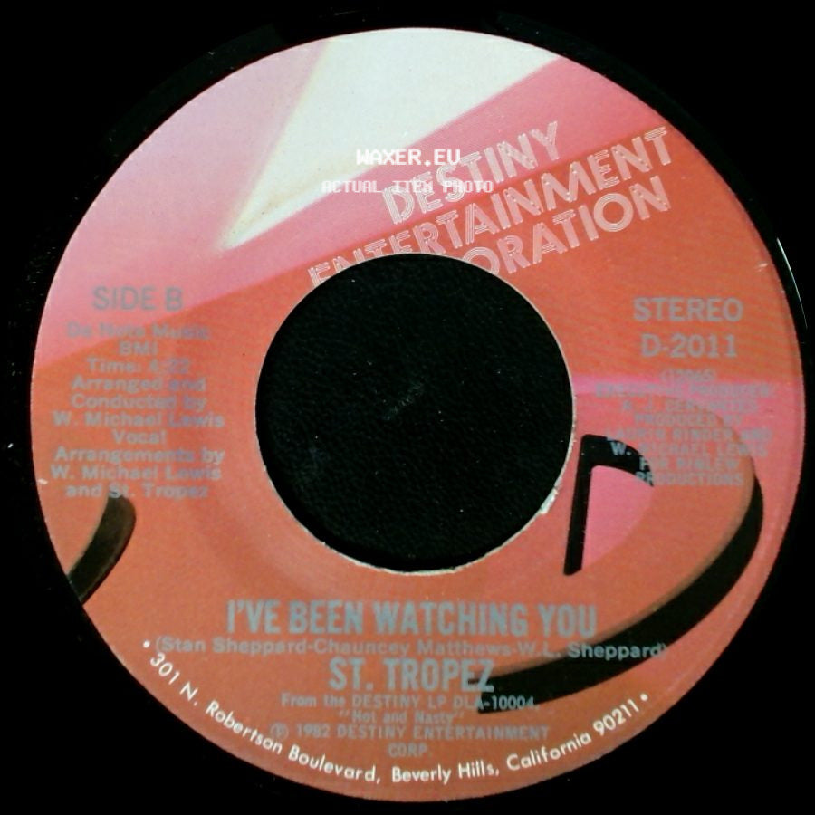 St. Tropez - Bein' With You / I've Been Watching You side B