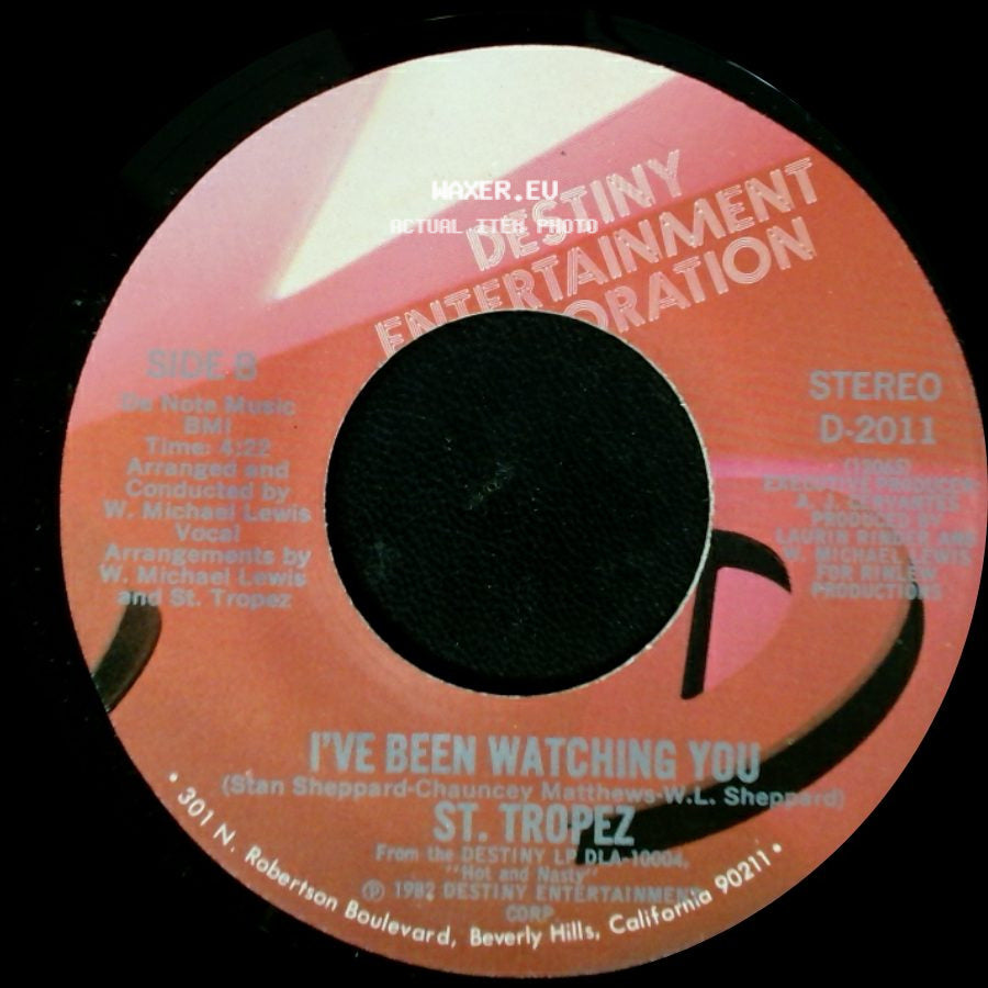 St. Tropez - Bein' With You / I've Been Watching You side B