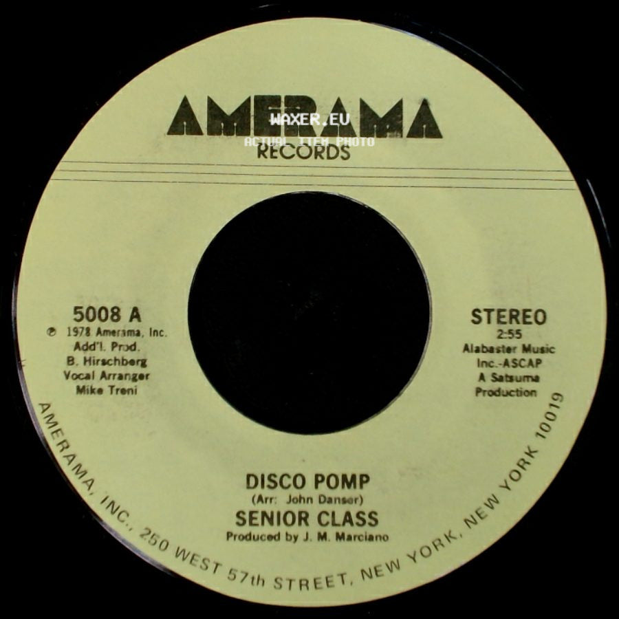 Senior Class - Disco Pomp, Too / Disco Pomp side B