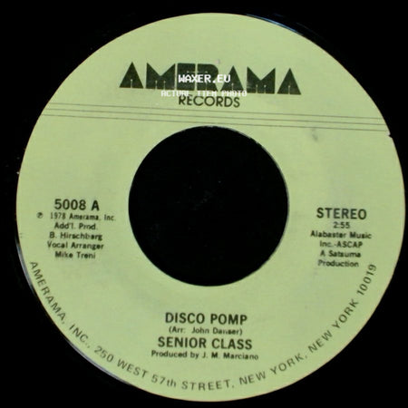 Senior Class - Disco Pomp, Too / Disco Pomp side B