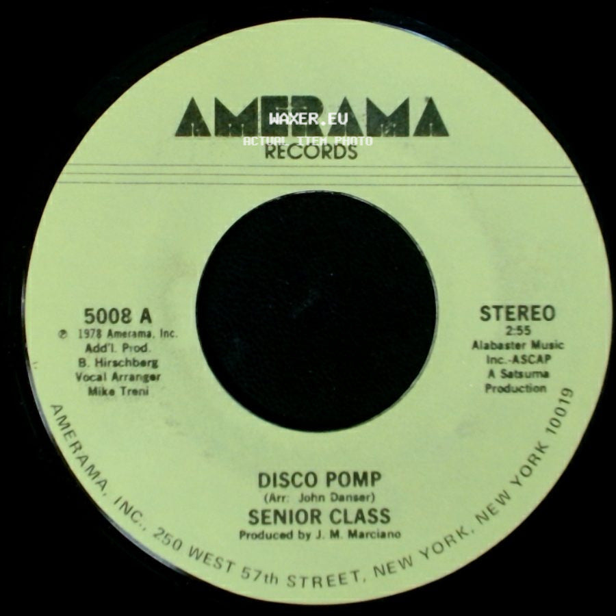 Senior Class - Disco Pomp, Too / Disco Pomp side B