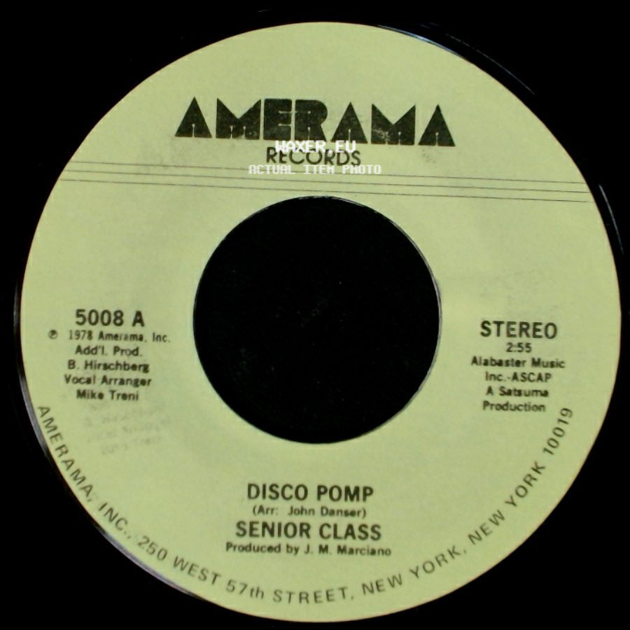 Senior Class - Disco Pomp, Too / Disco Pomp side B