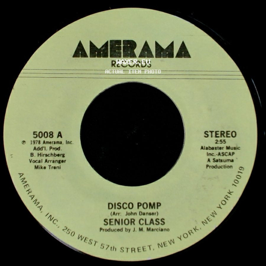 Senior Class - Disco Pomp, Too / Disco Pomp side B