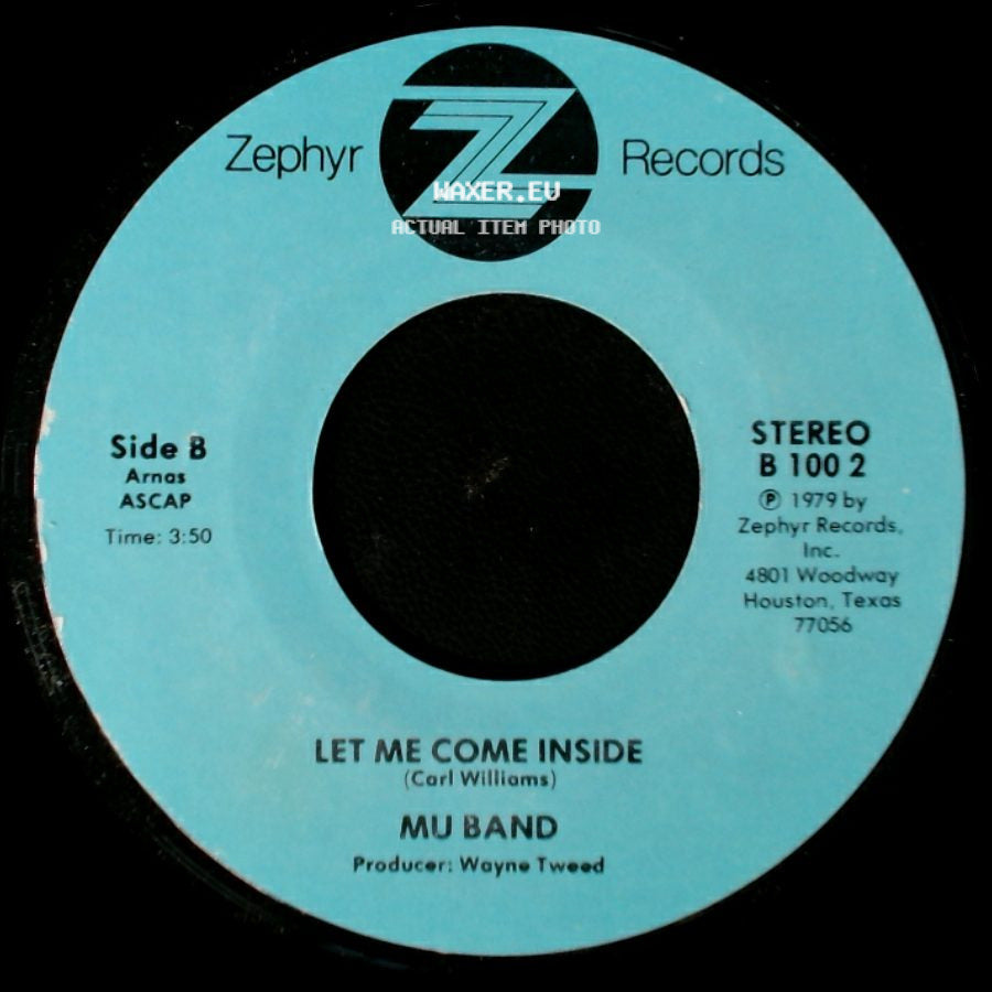 Mu Band - Lets Go Skating / Let Me Come Inside side B