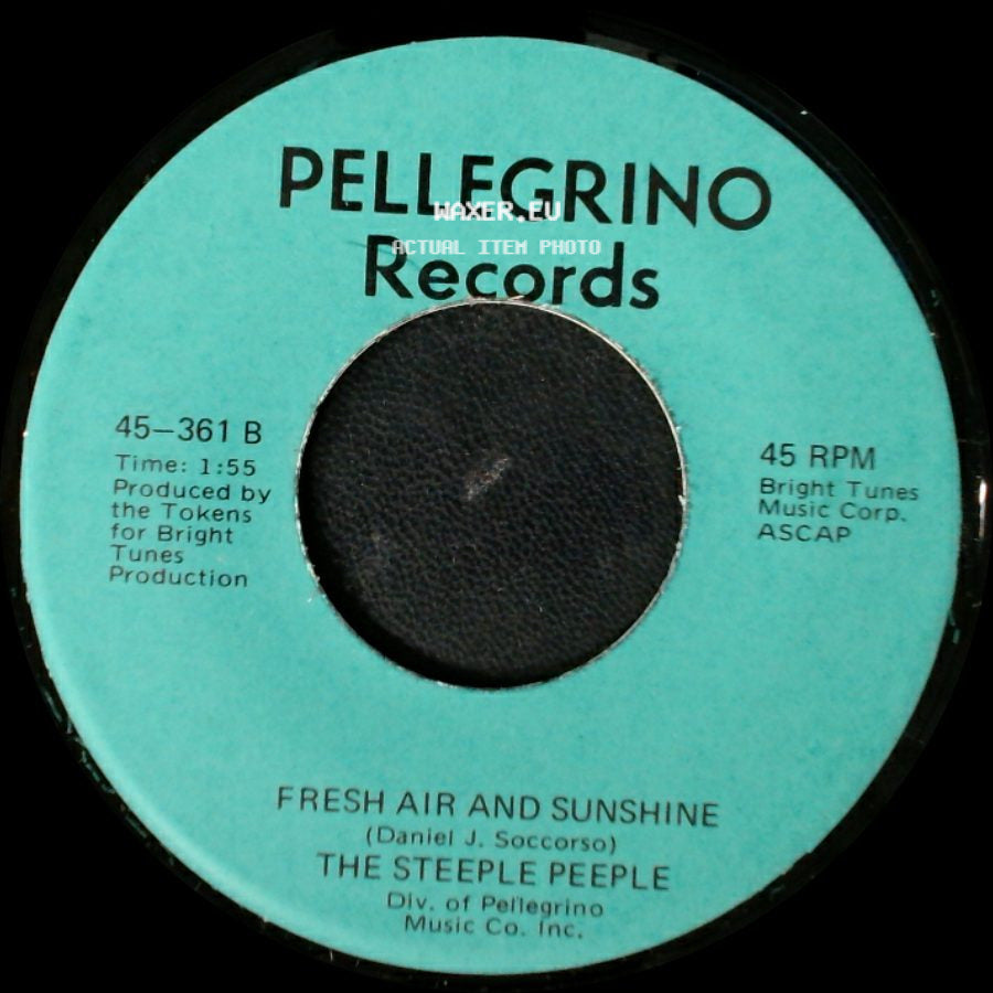The Steeple Peeple - Tomorrow (He'll Be Coming Home) / Fresh Air And Sunshine side B