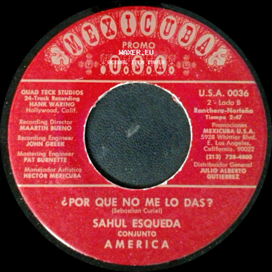 Sahul Esqueda - ¡Otro Que Llego Del Norte! / ¿Por Que No Me Lo Das? side B