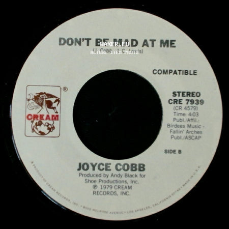 Joyce Cobb - Dig The Gold / Don't Be Mad At Me side B