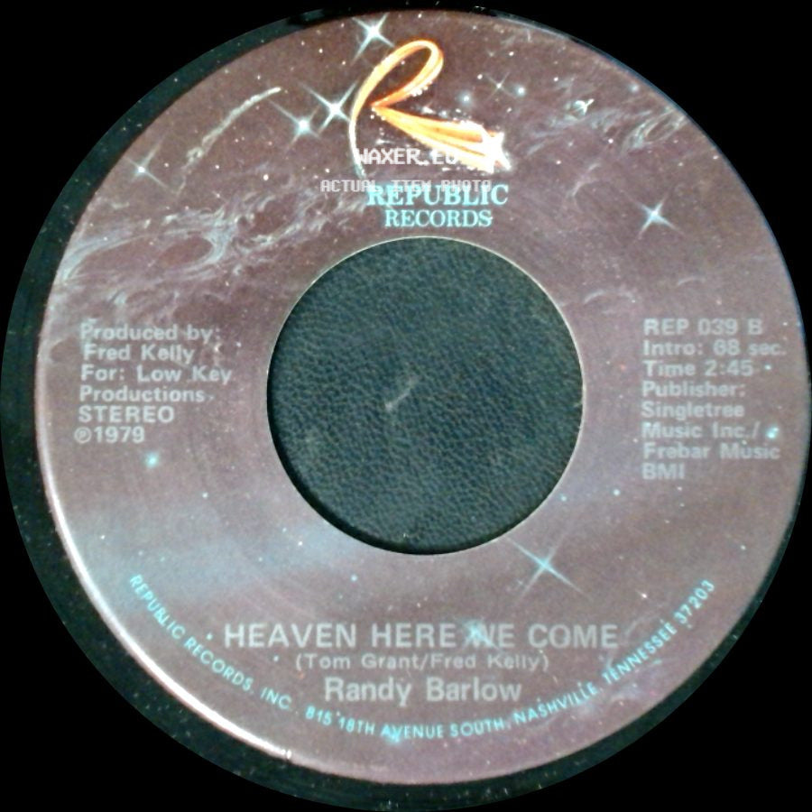 Randy Barlow - Heaven Here We Come / Sweet Melinda side A