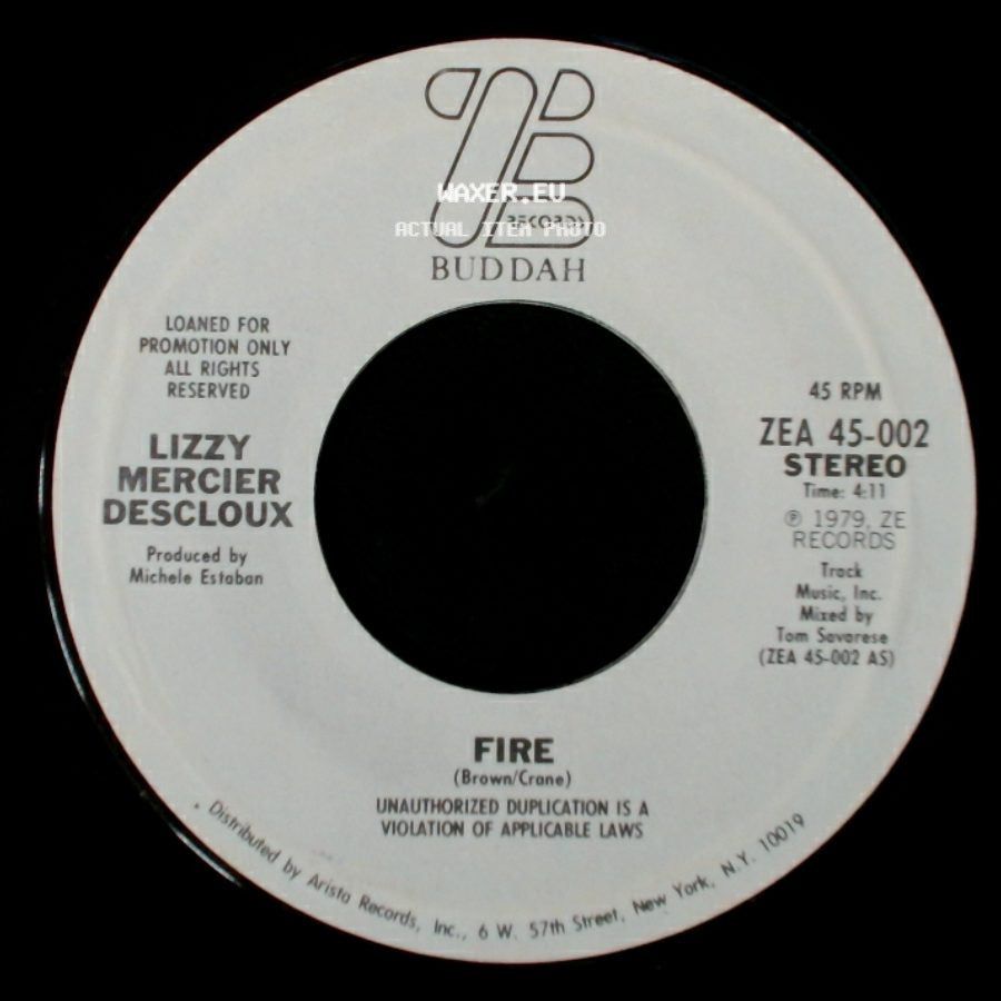 Lizzy Mercier Descloux - Fire / Fire side A