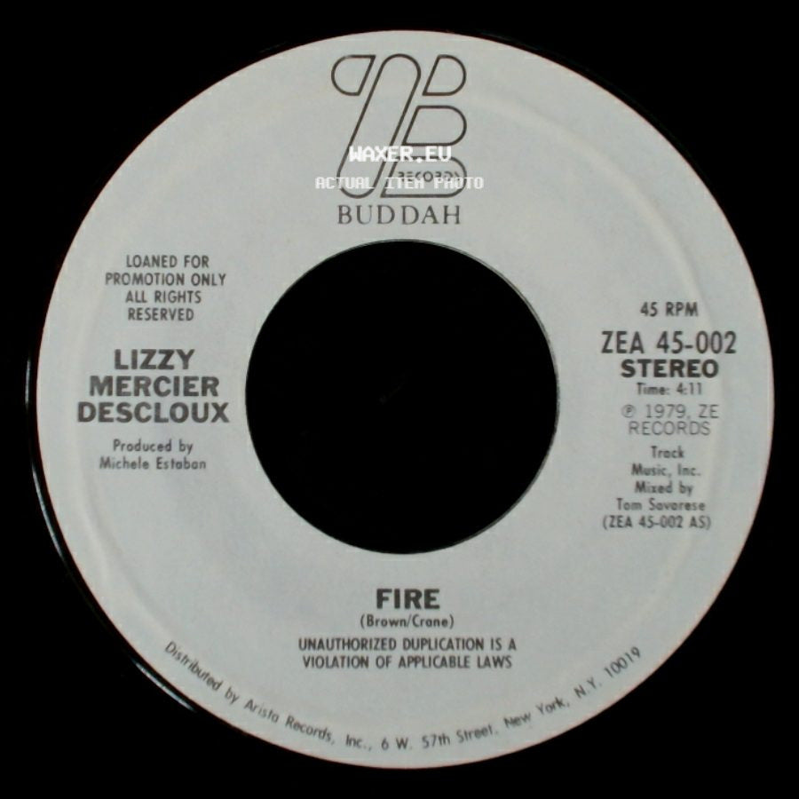 Lizzy Mercier Descloux - Fire / Fire side A