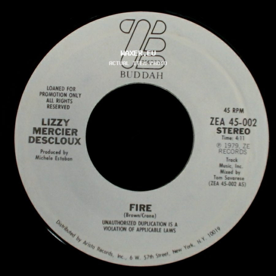 Lizzy Mercier Descloux - Fire / Fire side A
