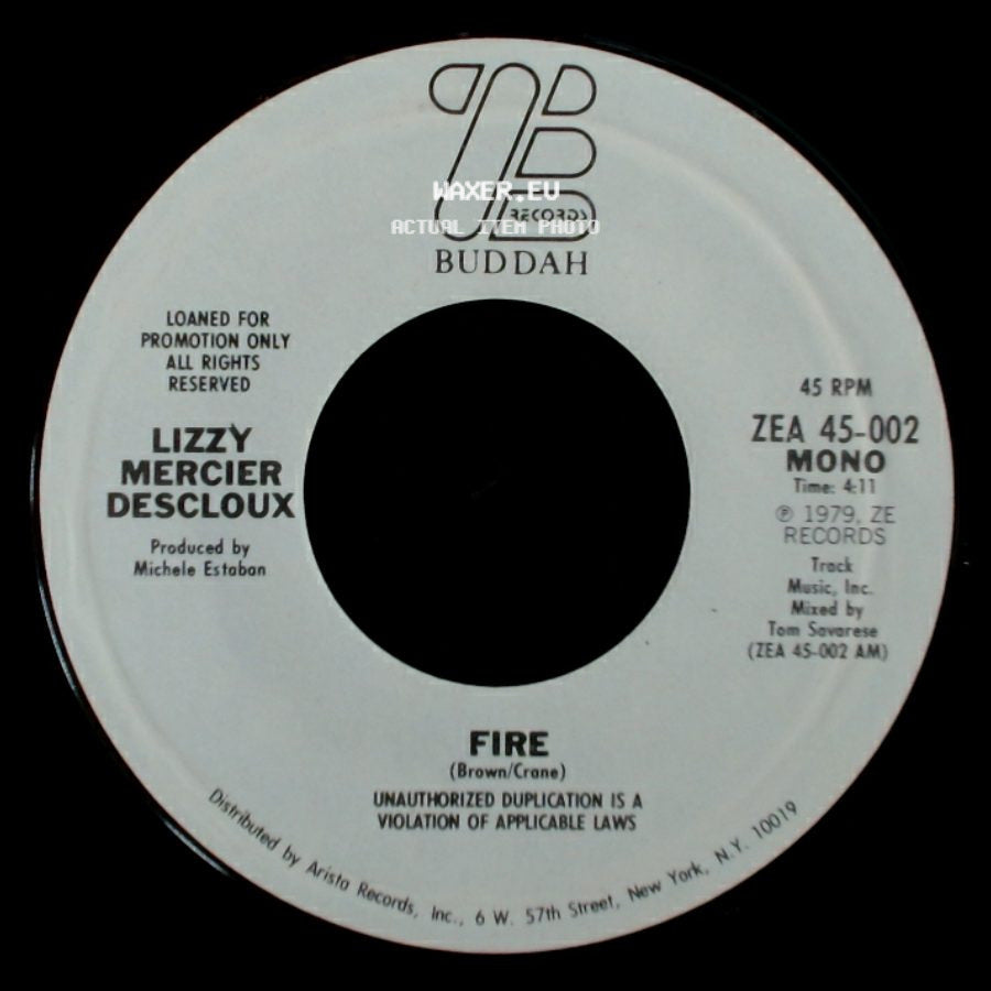 Lizzy Mercier Descloux - Fire / Fire side B