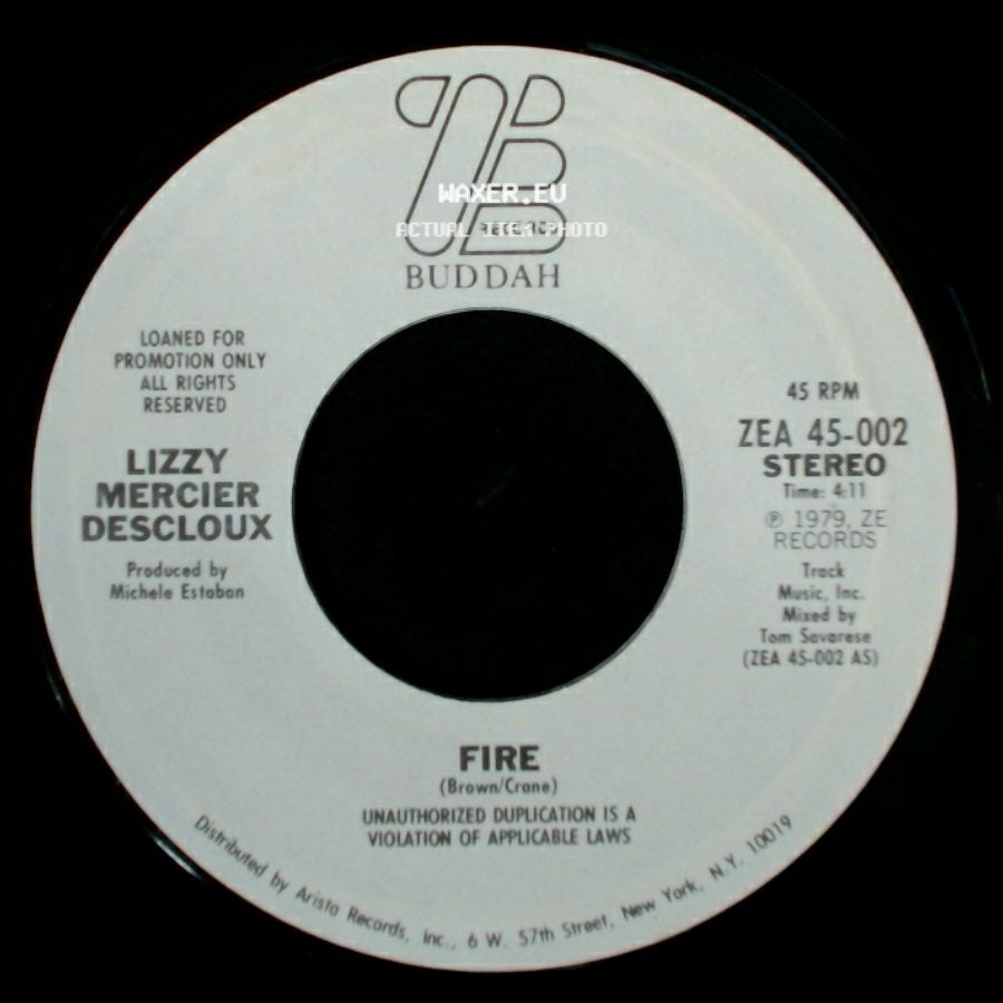 Lizzy Mercier Descloux - Fire / Fire side A