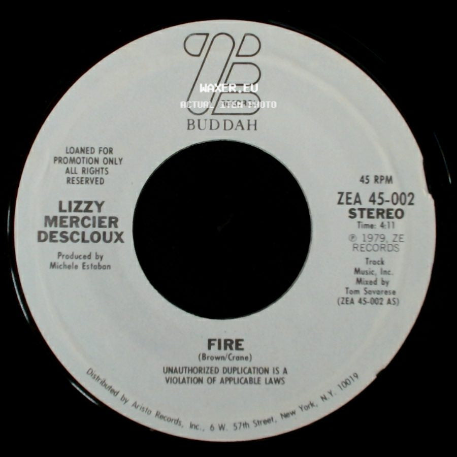 Lizzy Mercier Descloux - Fire / Fire side A