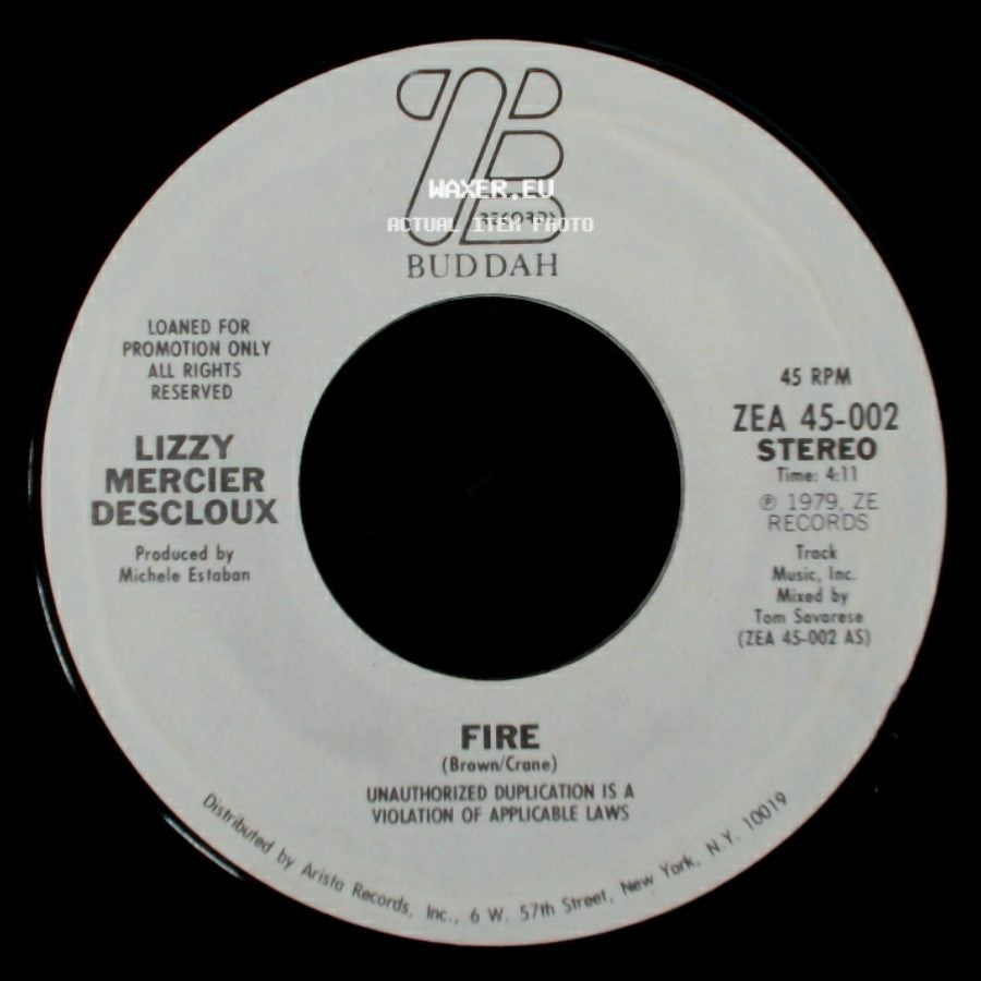 Lizzy Mercier Descloux - Fire / Fire side A