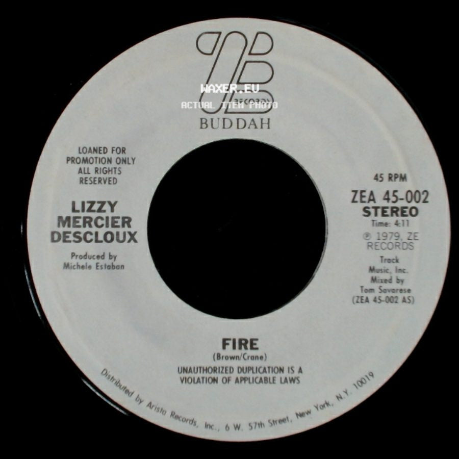 Lizzy Mercier Descloux - Fire / Fire side A