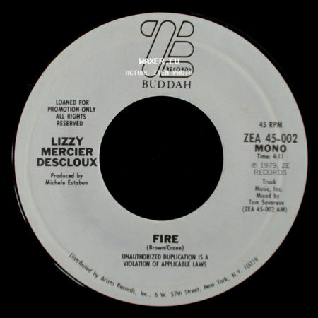 Lizzy Mercier Descloux - Fire / Fire side B