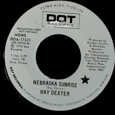 Ray Dexter - Nebraska Sunrise / Nebraska Sunrise side B