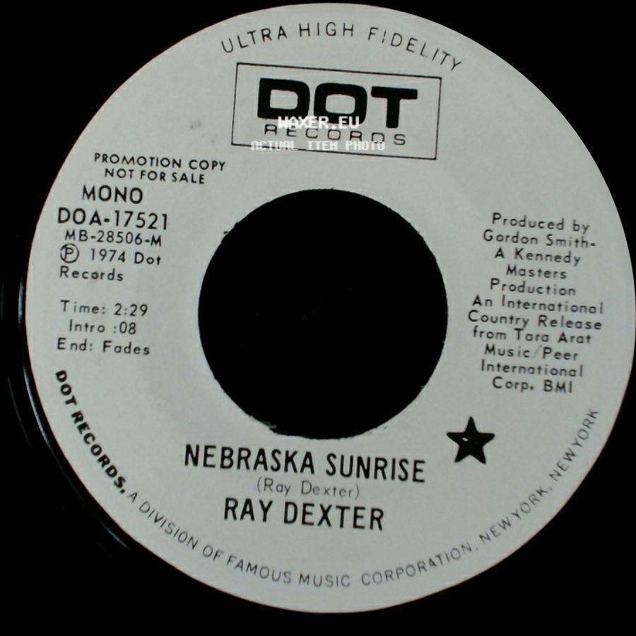 Ray Dexter - Nebraska Sunrise / Nebraska Sunrise side B