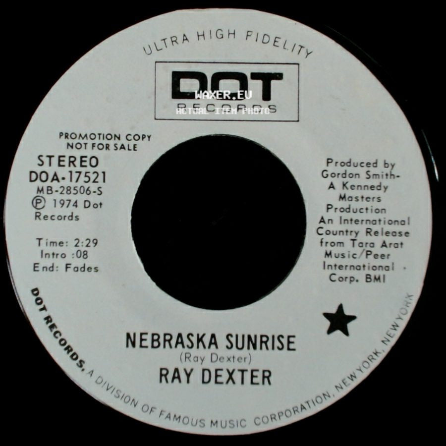 Ray Dexter - Nebraska Sunrise / Nebraska Sunrise side B