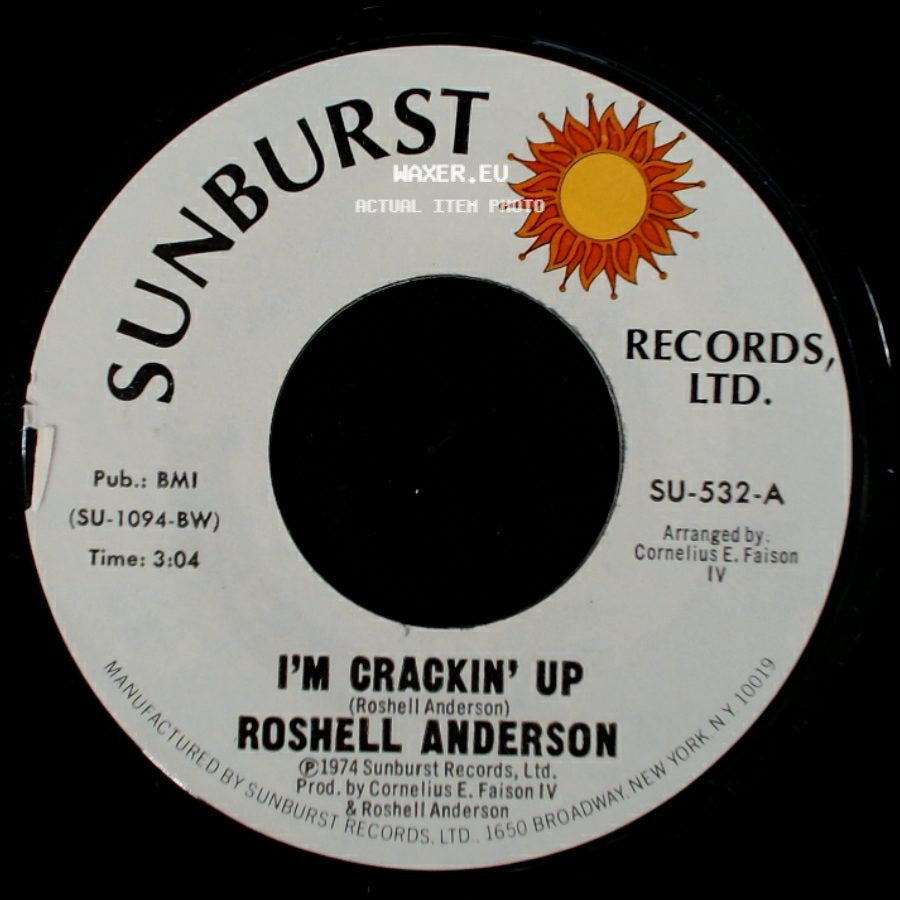 Roshell Anderson - Moonlight Trip / I'm Crackin' Up side B