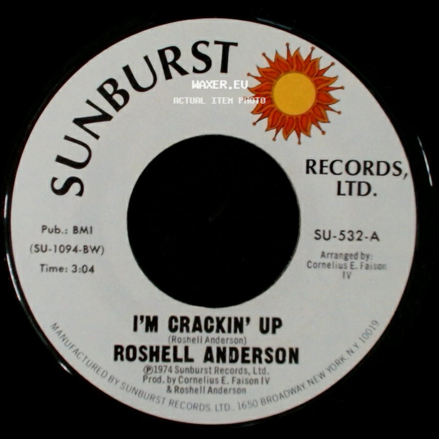 Roshell Anderson - Moonlight Trip / I'm Crackin' Up side B