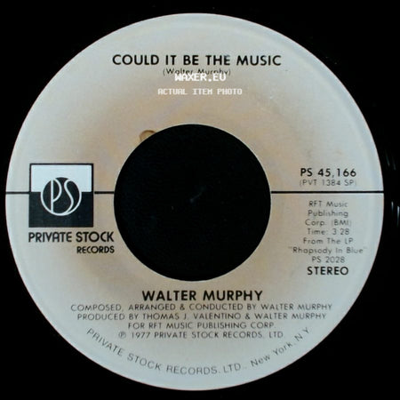 Walter Murphy - Could It Be The Music / Uptown Serenade side A